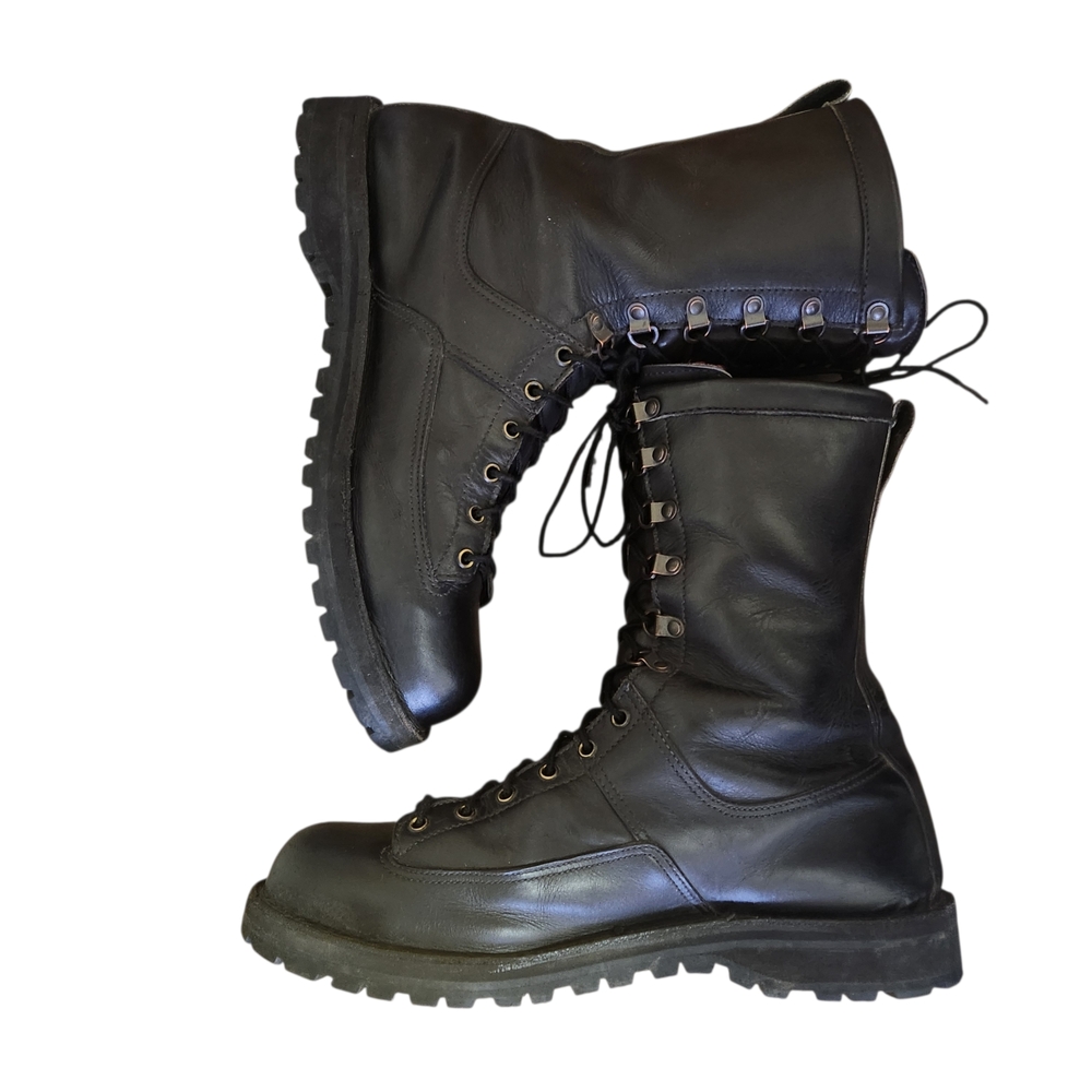 Vtg Danner Fort Lewis Boots 69110 Sz 13D Black Leather Gore-Tex Waterproof Work - Picture 8 of 16